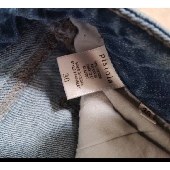 Pistola Jean Shorts Women's 30 Distressed Festival Fringe Super Short 2" Inseam - Picture 4 of 6